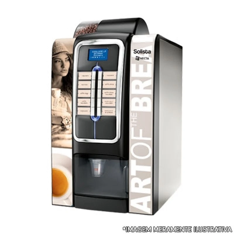 máquina de café chocolate e capuccino