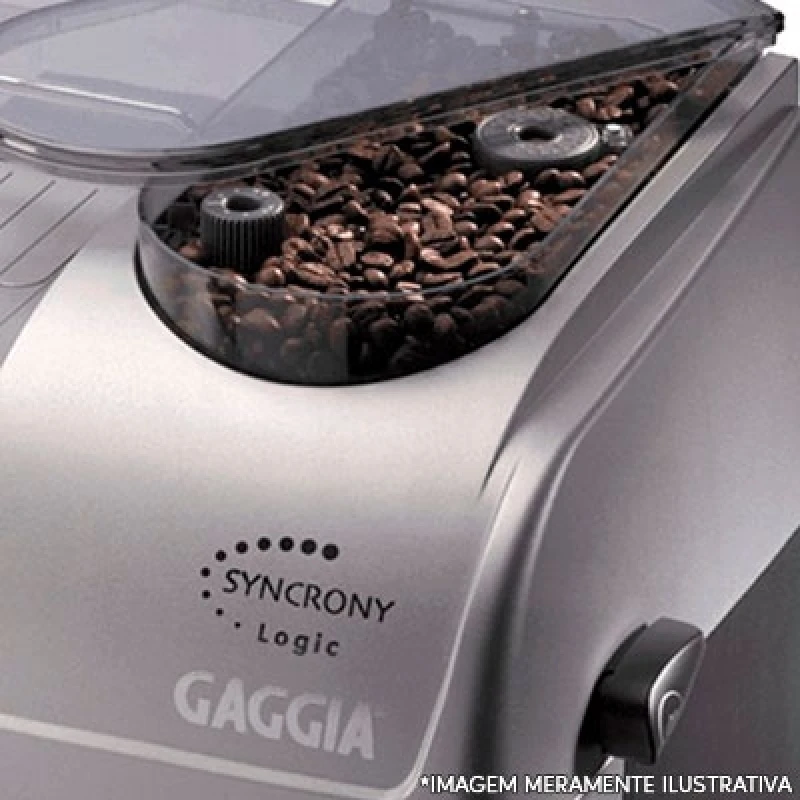 máquina de café expresso grãos